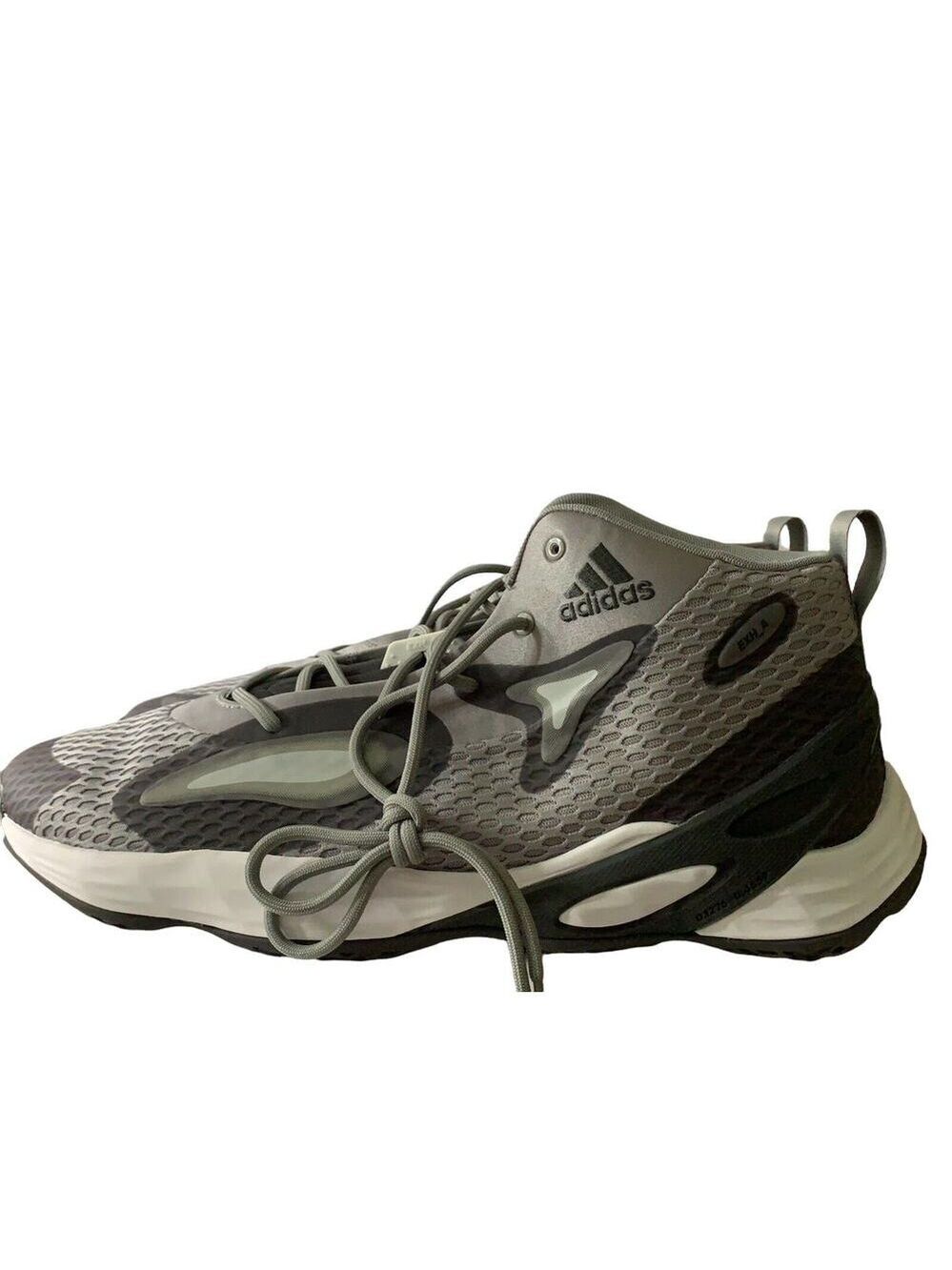 Adidas Men’s Exhibit A Low Basketball Shoes Sz. 18 NEW H68703 Gray New Wo Box